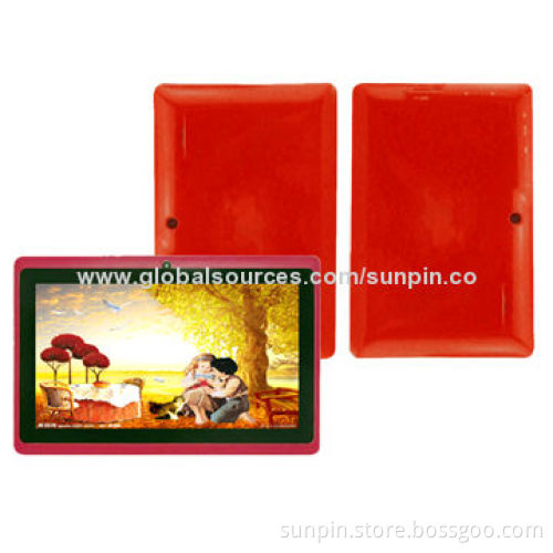 Wholesale Q88 Red Color 7-inch Allwinner A23 800*480 512MB RAM 4GB Capacitive Touch MID